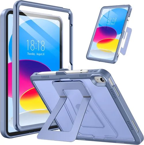 Vista 10 de DTTO Funda para iPad (A16) 11ª generación de 11 pulgadas 2025, funda para iPad de 10ª generación, soporte ajustable para vertical/paisaje, protector