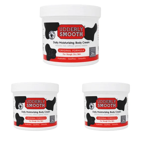 Vista 8 de Crema hidratante Udderly Smooth, envase de 12 oz (paquete de 6), Total 1, Blanco