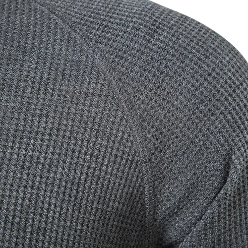 Vista 4 de LOCALMODE Camisetas casuales de manga larga con cuello redondo para hombre