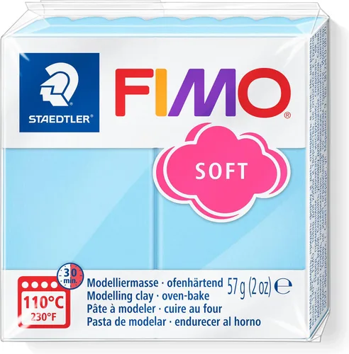 Vista 19 de Staedtler FIMO Effects Arcilla Polimérica - Arcilla para Hornear en Horno para Joyería, Escultura, Azul Translúcido 8020-374