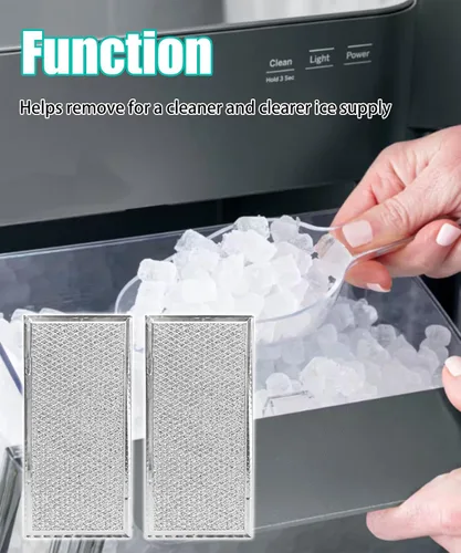 Vista 3 de 2PCS 040002435 Filtro de aire para máquina de hielo compatible con Manitowoc, aluminio Aluminum, Not easy to bend, corrosion-resistant
