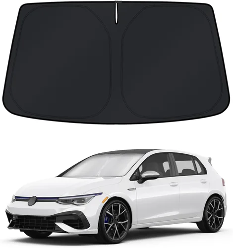 Vista 308 de KUST - Parasol plegable para parabrisas para BMW X1 E84, accesorios 2011 2012 2013 2014 2015, protector de visera de sol ajustable que bloquea