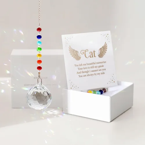 Vista 17 de Regalos conmemorativos para la pérdida de papá, atrapasoles de cristal en la memoria, regalos de condolencia por pérdida de papá y padre, regalos
