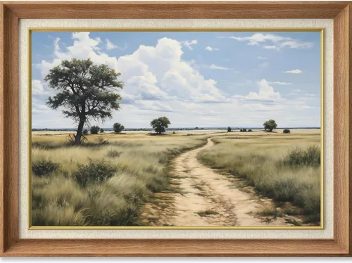 Vista 9 de BACKYMRJCART Arte de pared de paisaje vintage, pinturas de flores silvestres, paisaje de flores silvestres, 16 x 24 pulgadas, sin marco