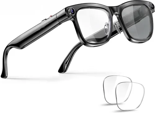 Vista 10 de Gafas inteligentes AI con cámara y video 4K de 8 MP, llamada Bluetooth