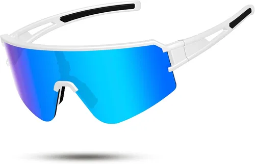 Vista 10 de SPOSUNE Gafas de ciclismo polarizadas para hombres y mujeres, protección UV400, gafas de sol deportivas para béisbol, correr, pesca, equitación