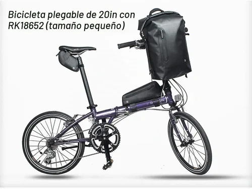 Vista 3 de Rhinowalk Accesorios Profesionales de Ciclismo - Bolsa Triangular Impermeable para el Marco de la Bicicleta, Bolsa para el Tubo Inferior