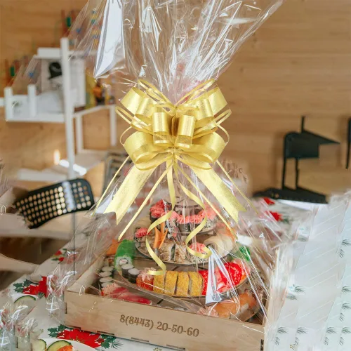 Vista 2 de WEWILUCK Lazos para Envolver Regalos, Lazos Grandes Dorados para Regalos, Presentes, Cestas de Regalo, Gran Lazo Dorado para Cumpleaños, Fiestas
