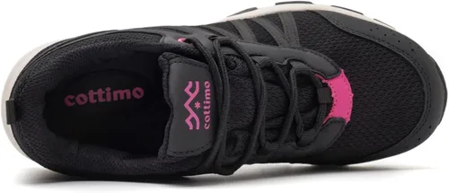 Vista 6 de COTTIMO Zapatos de senderismo para mujer, antideslizantes, zapatos impermeables para mujer, zapatos de trabajo al aire libre, con cordones, ligeros