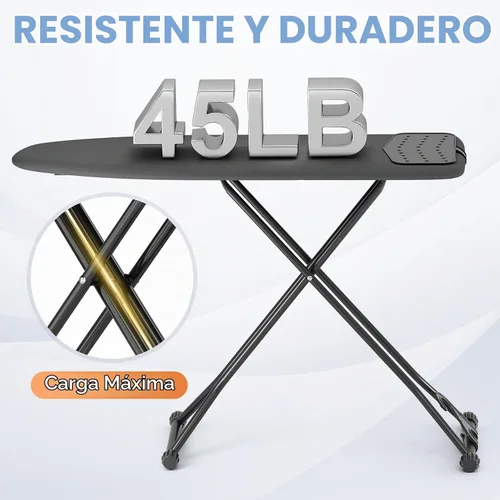 Vista 6 de APEXCHASER Tabla de planchar, tabla de planchar compacta con alfombrilla de silicona, tabla de planchar plegable con cubierta resistente al calor, 7