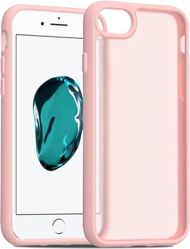 Vista 40 de TENOC Funda para iPhone 6 y iPhone 6s, Funda negra con amortiguador protector antihuellas mate para 4.7 pulgadas