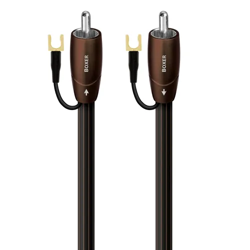 Vista 3 de AudioQuest Cable de audio RCA Boxer de 6.6 ft, color negro, cables de audio (RCA, RCA, 6.6 ft, negro)