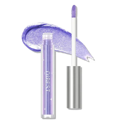 Vista 6 de BestLand Juego de sombras de ojos con purpurina líquida de 12 colores, multidimensional con purpurina metálica brillante, aspecto de ojos ahumado