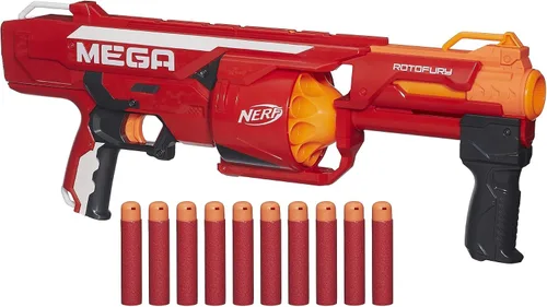 Vista 8 de Nerf N-Strike Mega Series RotoFury Blaster, Multi