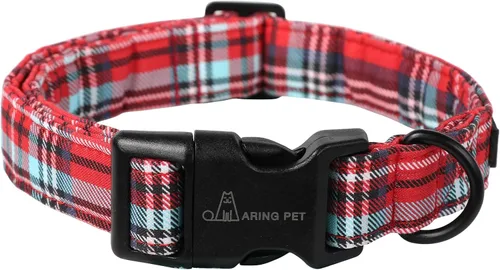Vista 21 de Aring Pet Collar de algodón, ligero y ajustable, con hebilla de liberación rápida para perros pequeños, medianos y grandes, para cachorros, rosa
