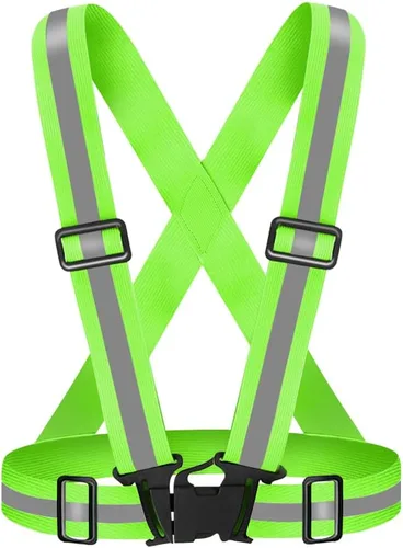 Vista 18 de High Visibility Reflective Vest Safety Vest Running Reflective Gear Adjustable Reflective Vest for Walking,Jogging,Hiking,Night Cycling