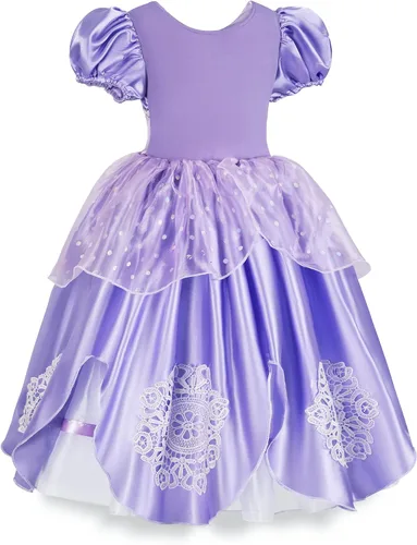 Vista 2 de Axaxa Princess Dress Up Birthday Party Fairy Costume for Toddler Girls Special Occasion Dresses