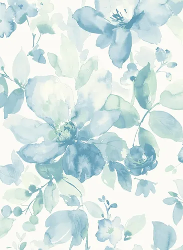 Vista 10 de NextWall Papel pintado de flores de despegar y pegar (rosa)