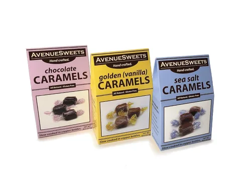 Vista 5 de AvenueSweets - Caramelos suaves hechos a mano envueltos individualmente - Caja de 8 onzas - Chocolate