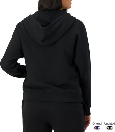 Vista 2 de Champion Sudadera con capucha y cremallera completa para mujer, Powerblend, sudadera de forro polar, sudadera con capucha para mujer