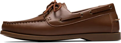 Vista 3 de Vostey Zapatos sin cordones para hombre, con soporte de arco, zapatos de barco para hombre, mocasines ligeros de 2 ojos