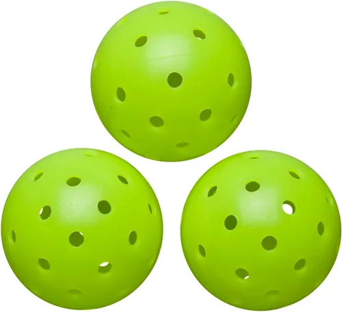 Vista 3 de WILSON Max 40 - Pelota de pickleball para exteriores, 3 bolas, color verde