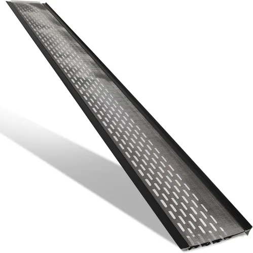 Vista 14 de DIY 5" Protección de hojas Muestra Malla de acero inoxidable Cubiertas de canalón de aluminio con acabado de fábrica Grado profesional Protector