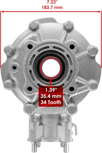 Vista 2 de Caltric Diferencial trasero completo compatible con Honda Trx300Fw Fourtrax 300 4X4 1988-1995