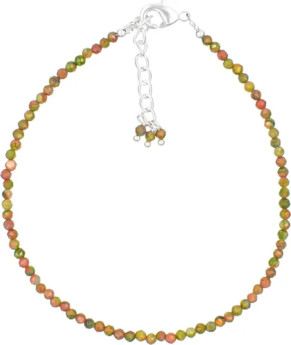 Vista 7 de TGH Pulsera de cuentas naturales con piedras preciosas microfacetadas, joyería para ella, cristales curativos energéticos de piedra natal, cadena