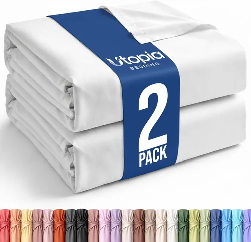 Vista 41 de Utopia Bedding Sábana encimera – 1 paquete (individual, beige) – Tela de microfibra suave cepillada – Sábana superior resistente al encogimiento y a