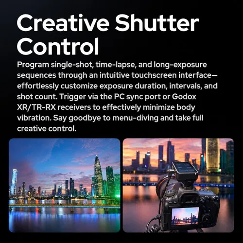 Vista 8 de Godox X3 Pro N X3Pro N TTL Disparador de flash inalámbrico para Nikon, pantalla táctil 2.4G Transmitter with Bluetooth APP Control, Built-in