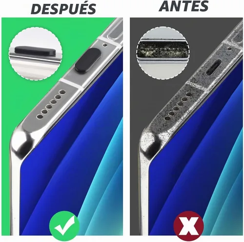 Vista 4 de AccEncyc 30P USB C tapón de polvo tipo C anti polvo tapones cubierta USB C