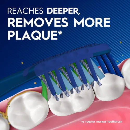 Vista 3 de Oral-B Pro Clean Cross Action - Cepillos de dientes, eliminación profunda de placa, 6
