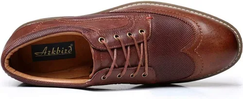 Vista 3 de Zapatos de vestir Oxford casuales con cordones para hombre