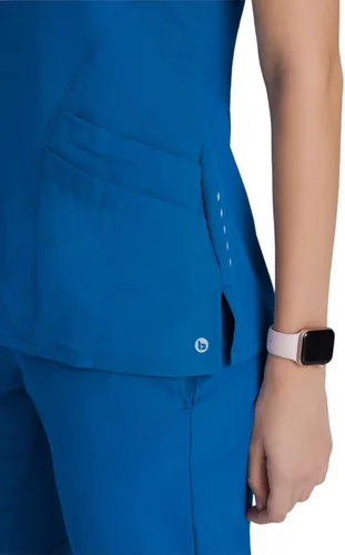 Vista 5 de Barco ONE - Top de 5 bolsillos con cuello en V para mujer, elástico en 4 direcciones