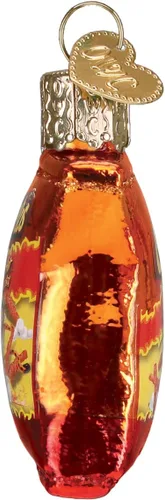 Vista 4 de Old World Christmas Gumdrops Mini Flamin' Hot Cheetos - Adorno soplado de cristal para árbol de Navidad, decoración navideña hecha a mano, colección