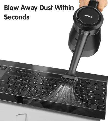 Vista 4 de AFMAT Soplador de aire eléctrico, repuesto para latas de aire comprimido, herramientas de limpieza multiusos con cable de 9.8 pies para electrónica