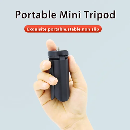 Vista 2 de Mini trípode para DJI Osmo Pocket 3, para bolsillo 3 cardán cámara trípodes soporte de escritorio