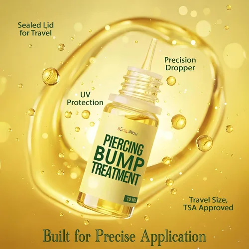 Vista 8 de BodyJ4You Eliminación de Protuberancias de Queloides de Piercing - Tratamiento Natural con Aceite para Protuberancias de Piercing - Limpiador