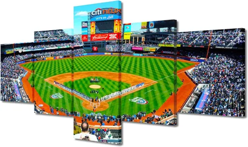Vista 99 de Arte para pared, lienzo para estadio deportivo, arte para pared, diseño de campo de Wrigley en Chicago, pinturas de Chicago, impresiones sobre