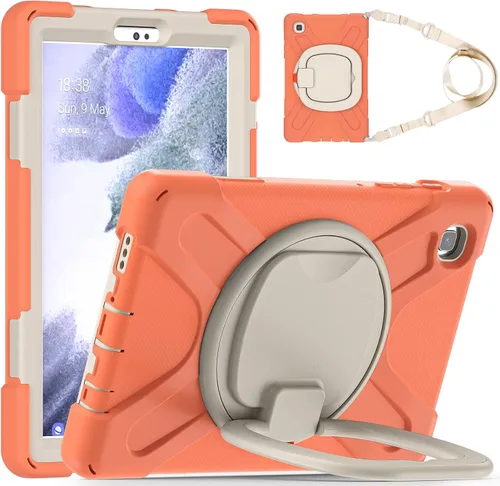 Vista 76 de 360 Rotation Case for Galaxy Tab ActivePro/Tab Active4 Pro/Active 5 Pro 10.1" Sturdy Cover Rotate Ring Stand Shoulder Carrying Strap Hand Strap