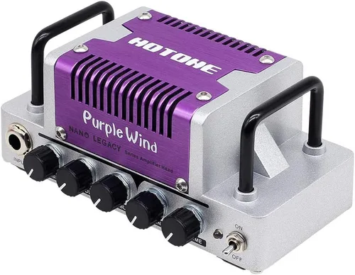 Vista 4 de Hotone Nano Legacy Purple Wind - Cabezal de amplificador de guitarra compacta de 5 vatios con ecualizador de 3 bandas
