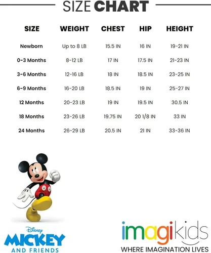 Vista 7 de Disney Simba Mickey Mouse Baby - Paquete de 2 mamelucos de cuello alto para bebé recién nacido a bebé