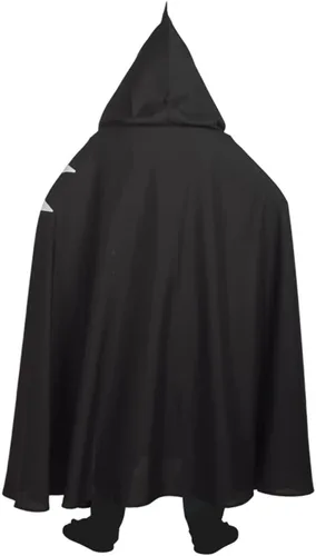 Vista 3 de BLESSUME Capa medieval de caballero templario hospitalario con capucha traje de Halloween traje de capa