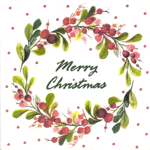 Vista 4 de AM Décor - 20 servilletas perfumadas de papel de almuerzo de 3 capas para cena de Navidad, decoración de decoupage - 13 x 13 pulgadas (desplegado)