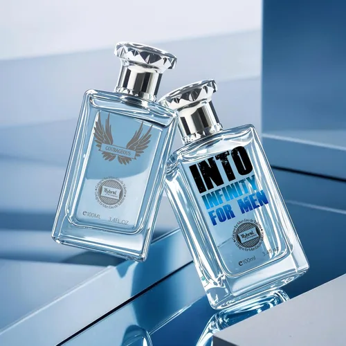 Vista 5 de Hybrid & Company Hombres 2 Pcs Courageous Into Infinity Eau De Perfum Vaporisateur Natural Spray