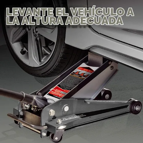Vista 4 de Powerbuilt 620516 Gato para garaje U-Jack de 2 toneladas, capacidad de carga de 3000 libras, rango de elevación: de 4-1/2 pulgadas a 18-3/4