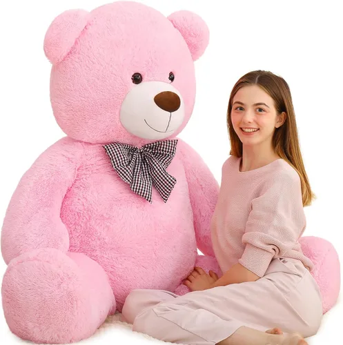 Vista 33 de MaoGoLan Oso de Peluche Teddy Gigante, Animal de Peluche Grande de Tamaño Real, 5 Pies, Suave y Esponjoso Gran Regalo de Oso Teddy para Baby Shower