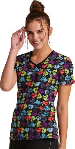 Vista 4 de Cherokee Infinity Mujer Scrubs Top Mock Wrap CK608