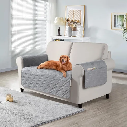 Vista 26 de TAOCOCO Fundas impermeables para silla para mascotas y perros con respaldo antideslizante, fundas para asiento de silla con bolsillo lateral